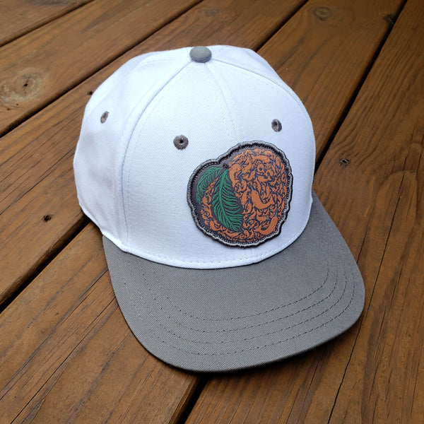 The Peach Snapback (Snow White & Charcoal)
