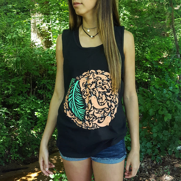The Peach Tank (Black)
